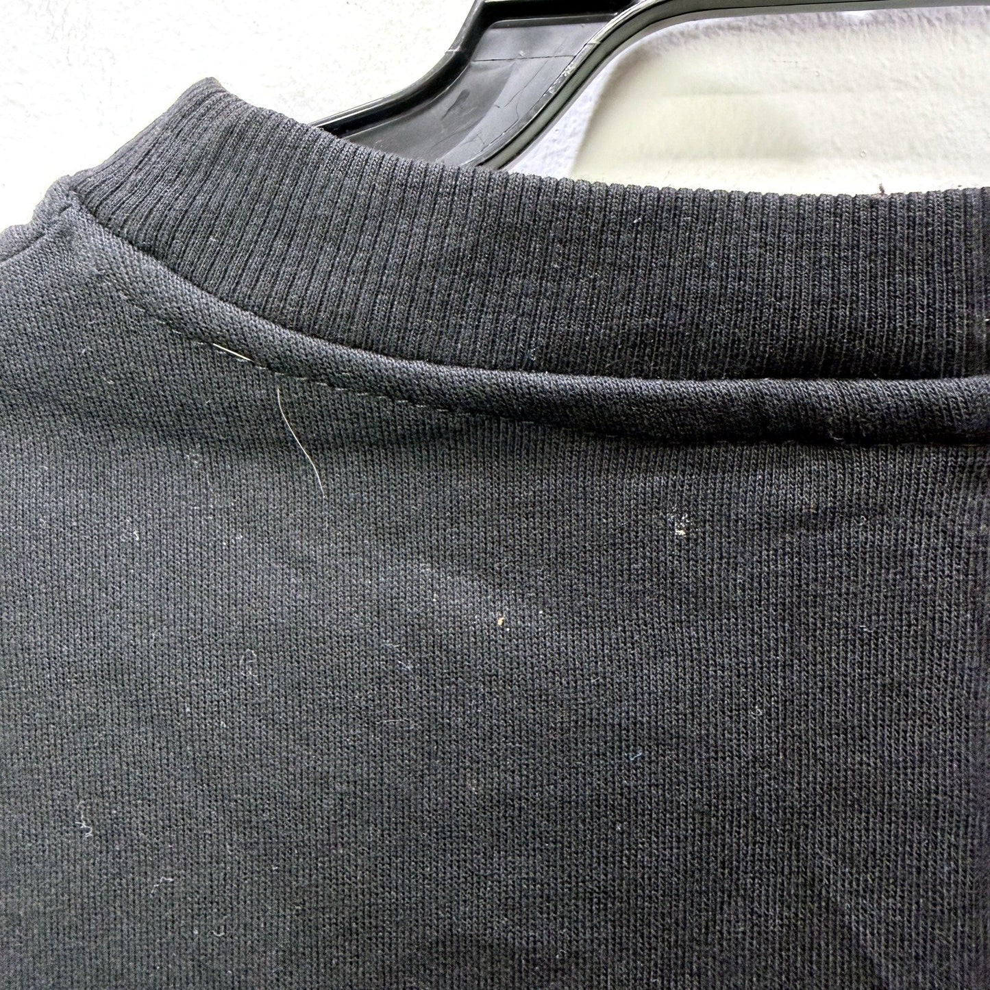 Calvin Klein Mens Pullover Sweatshirt - Comfortable Cotton Black Large