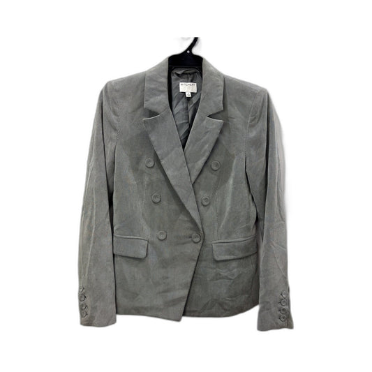Witchery Womens Gray Pinstripe Tailored Blazer for Business Attire Size 6