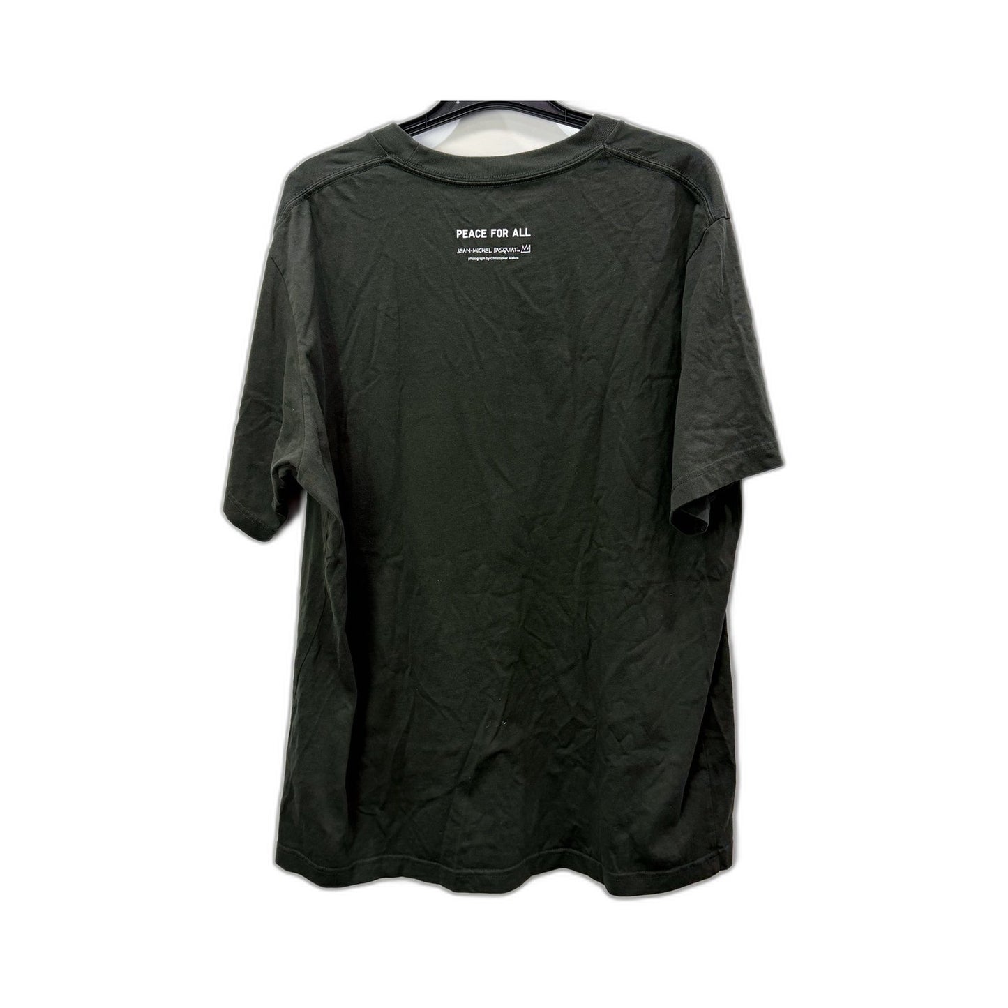 UNIQLO Mens 100% Cotton Graphic T-Shirt, Casual Wear, Dark Grey, Size L
