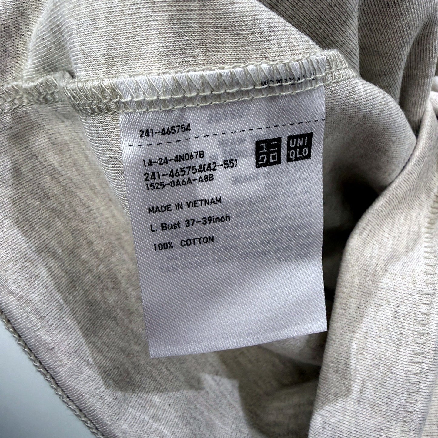 Uniqlo Womens T-Shirt Gray Pullover Sweatshirt Comfortable Casual Relaxed Fit