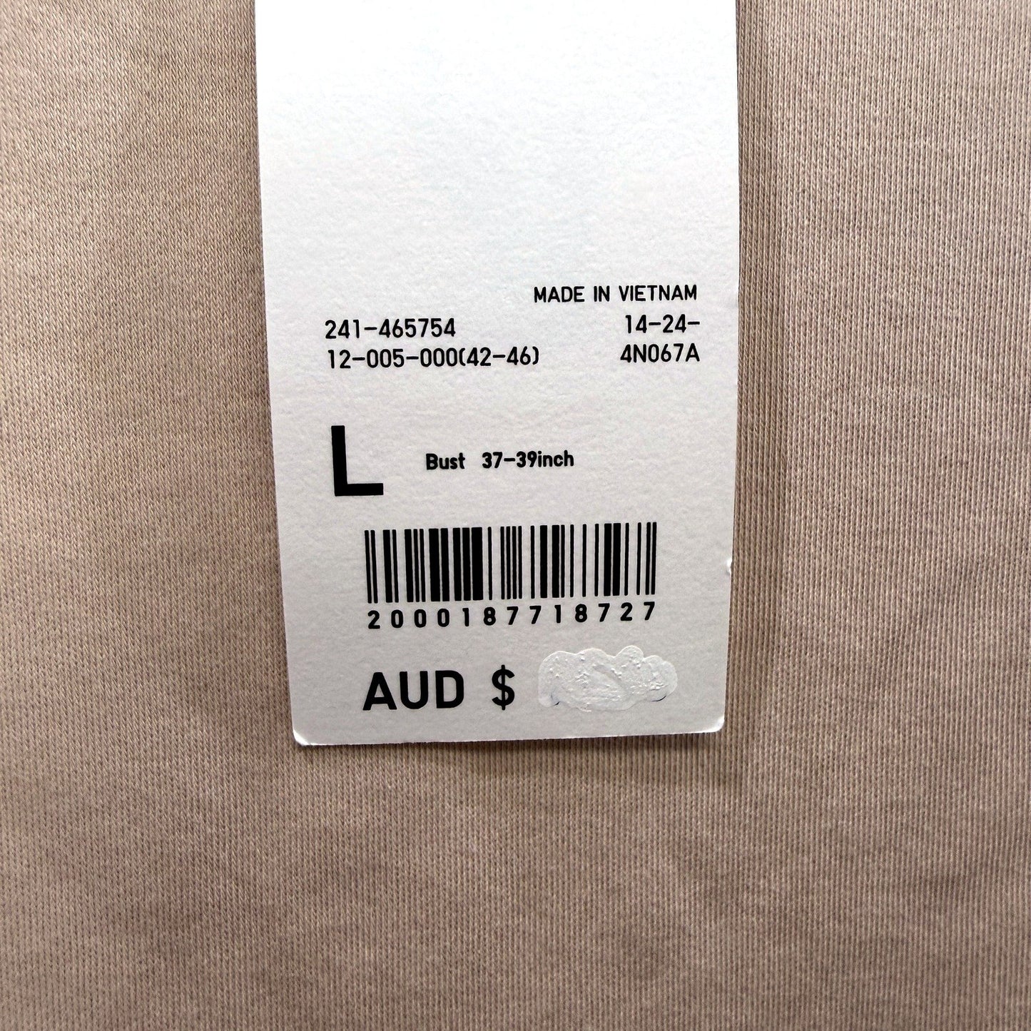 Uniqlo Womens Crew Neck Short Sleeve T-Shirt Basic Cotton Tee Pink Size L NEW