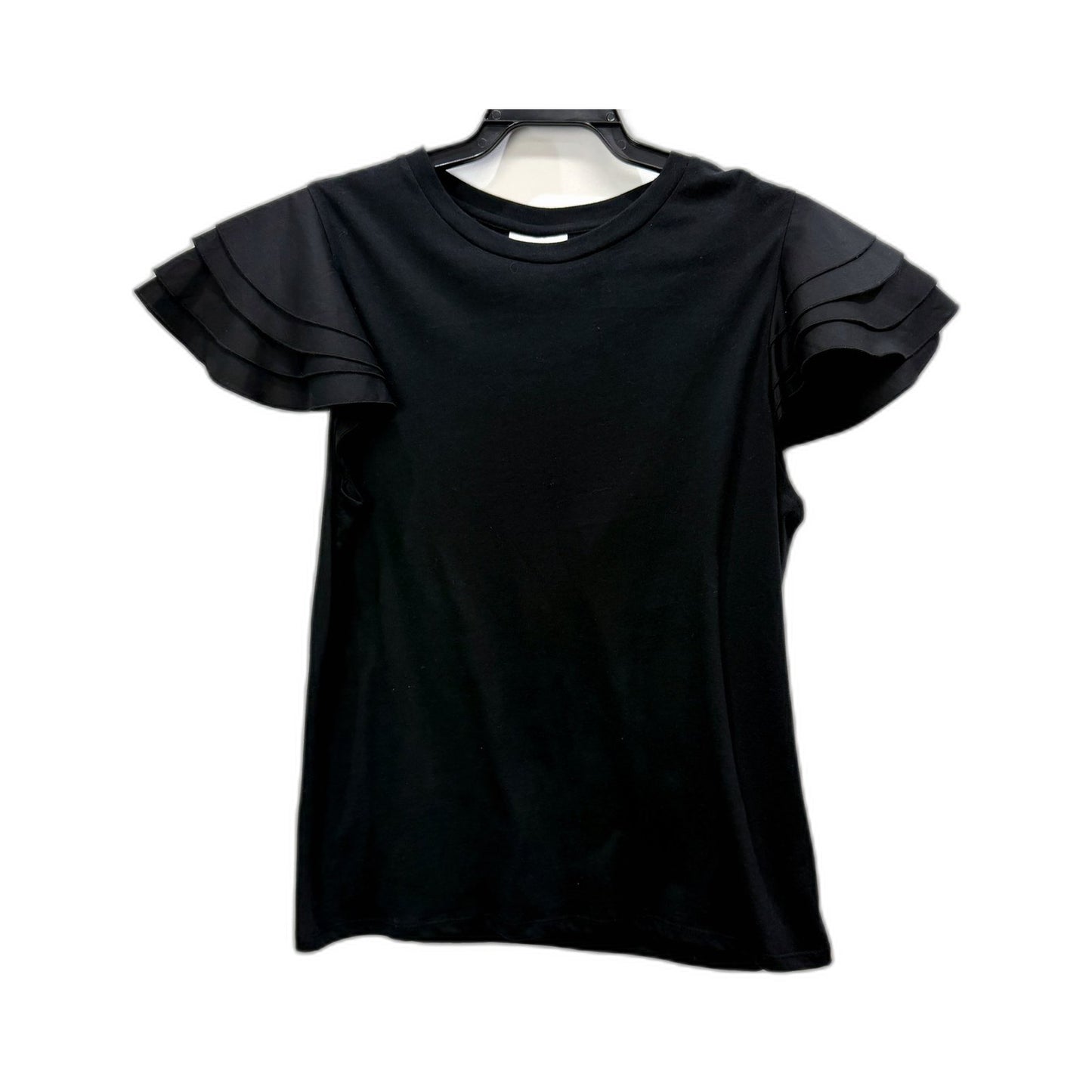 Seed Heritage Womens Black Tank Top with Shoulder Layers, Size S