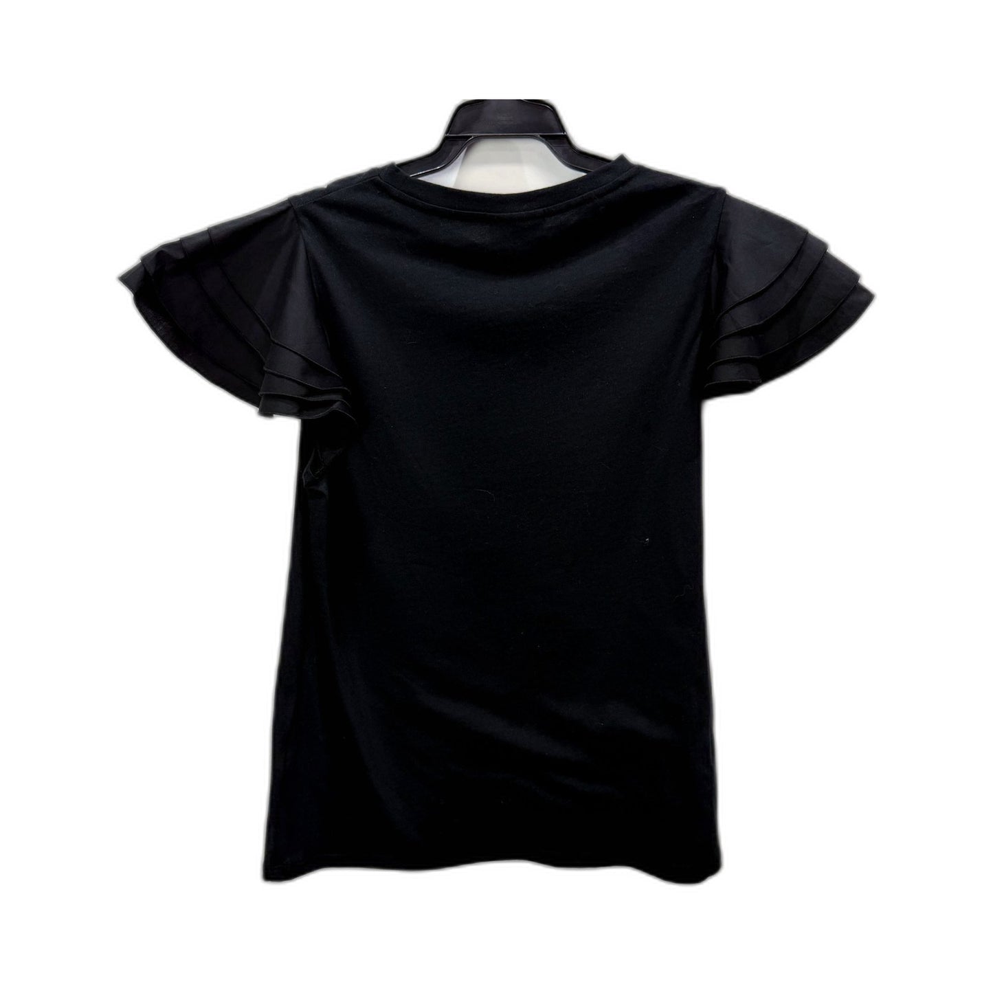 Seed Heritage Womens Black Tank Top with Shoulder Layers, Size S