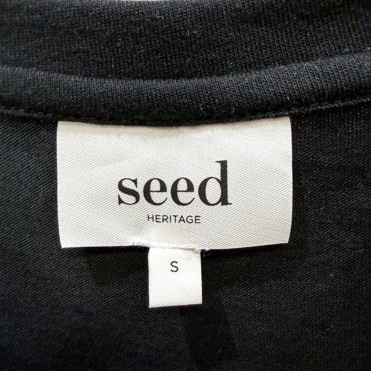 Seed Heritage Womens Black Tank Top with Shoulder Layers, Size S