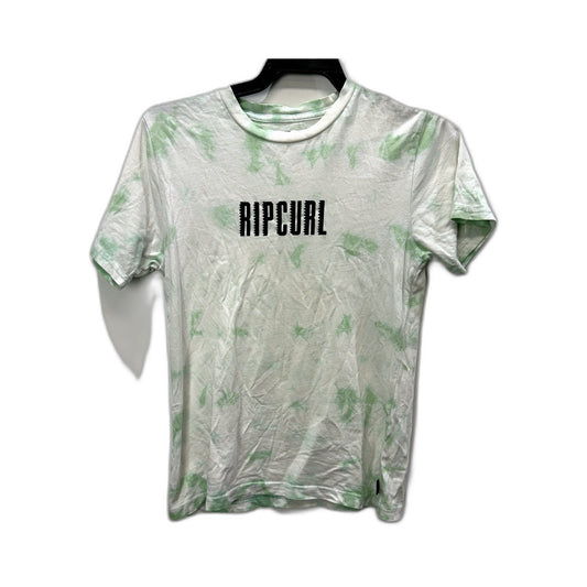 Rip Curl Boys Green Tie-Dye Cotton T-Shirt, Soft Fabric, Sizes 10/S