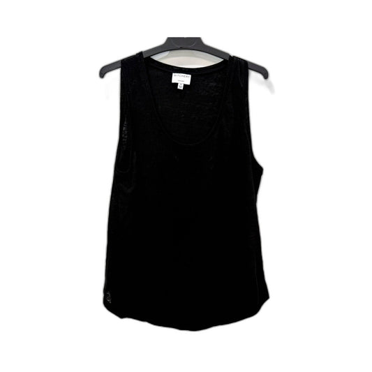 Witchery Womens Linen Tank Top in Black, Size M - Lightweight & Breathable