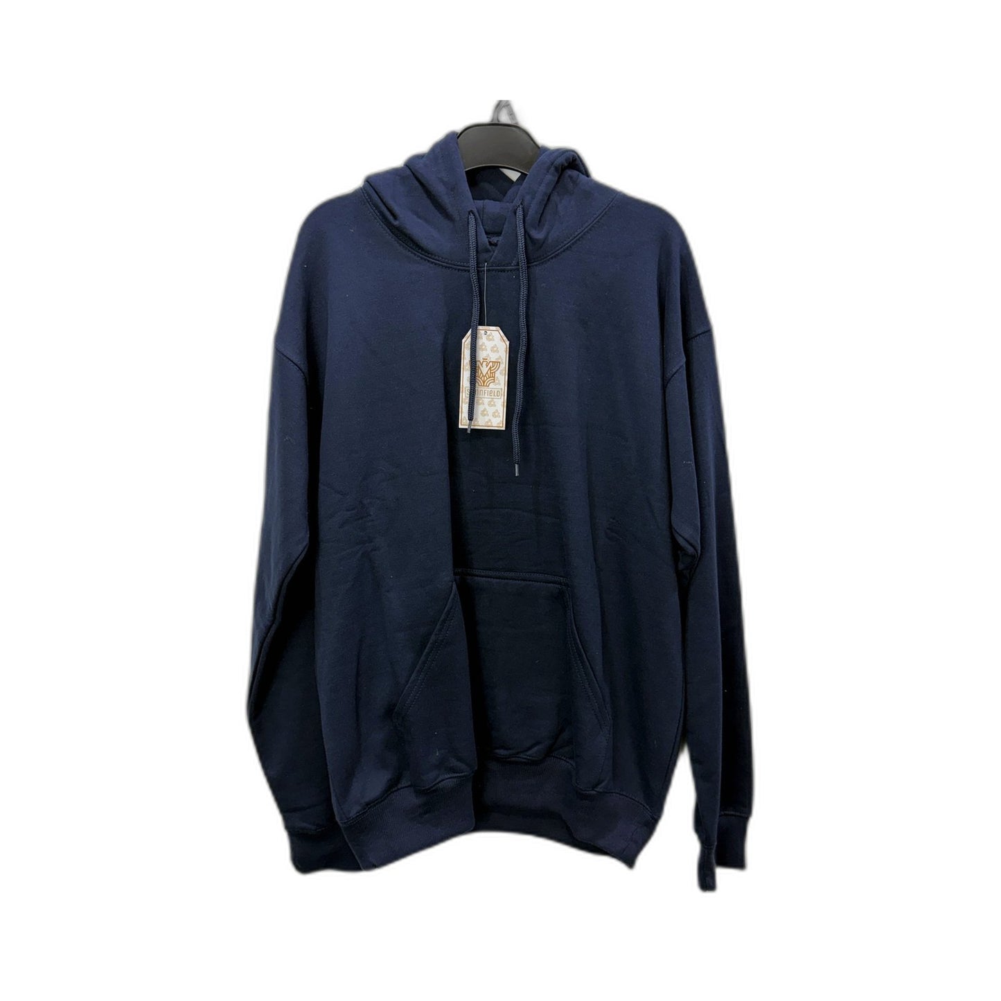 Sannfield Mens Pullover Sweatshirt Navy Blue Hooded Casual Jumper Size M NEW