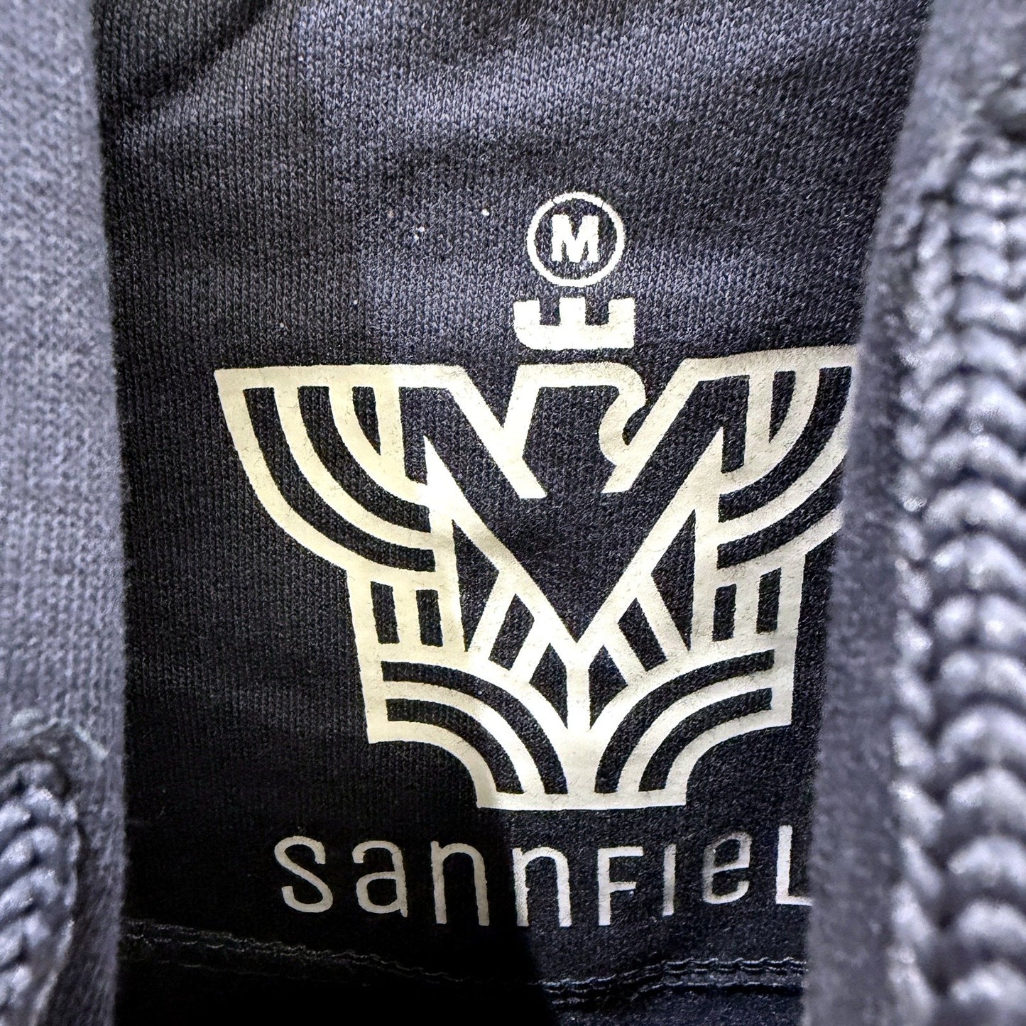 Sannfield Mens Pullover Sweatshirt Navy Blue Hooded Casual Jumper Size M NEW