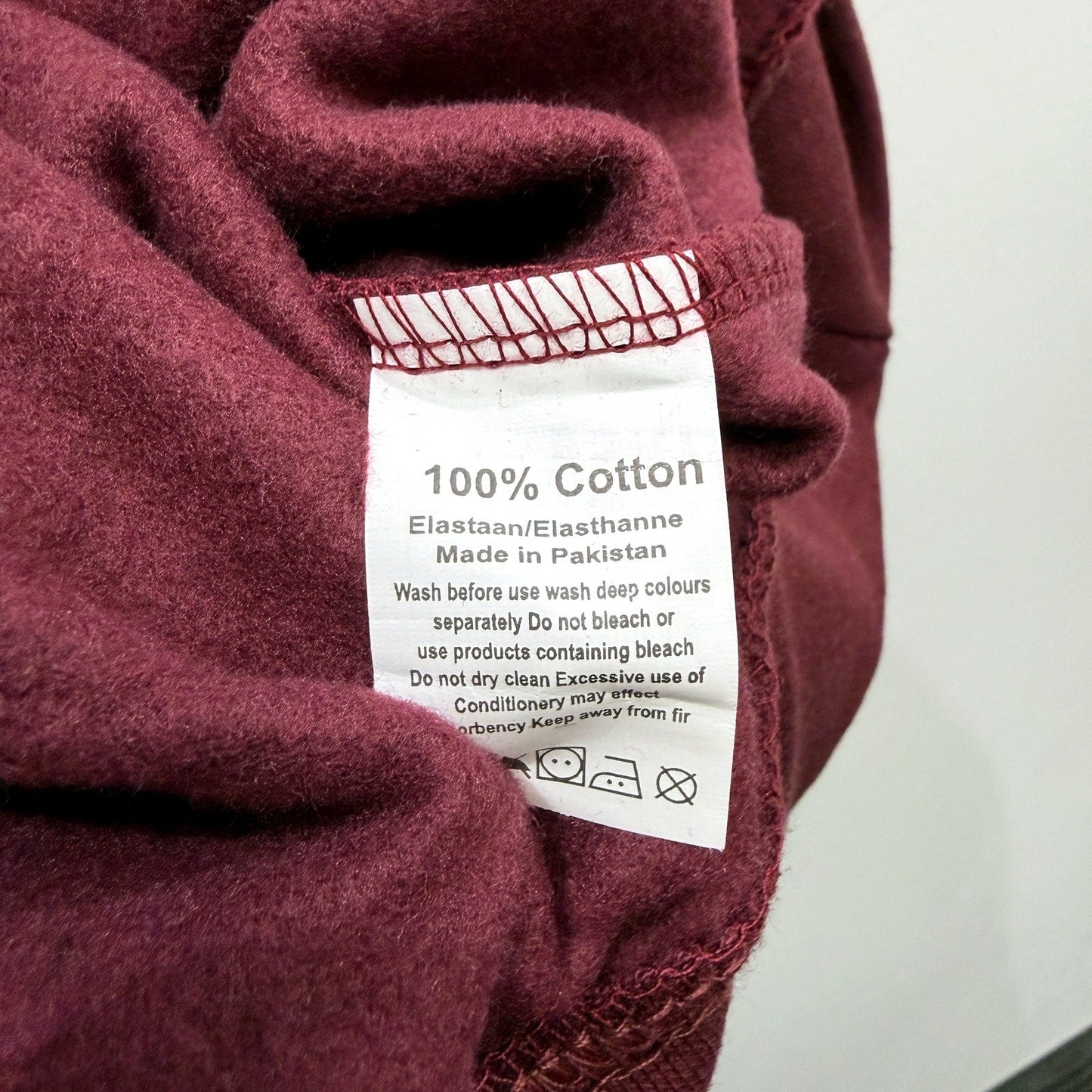 Sannfield Mens Pullover Sweatshirt Burgundy Casual Comfortable Cotton Size M NEW