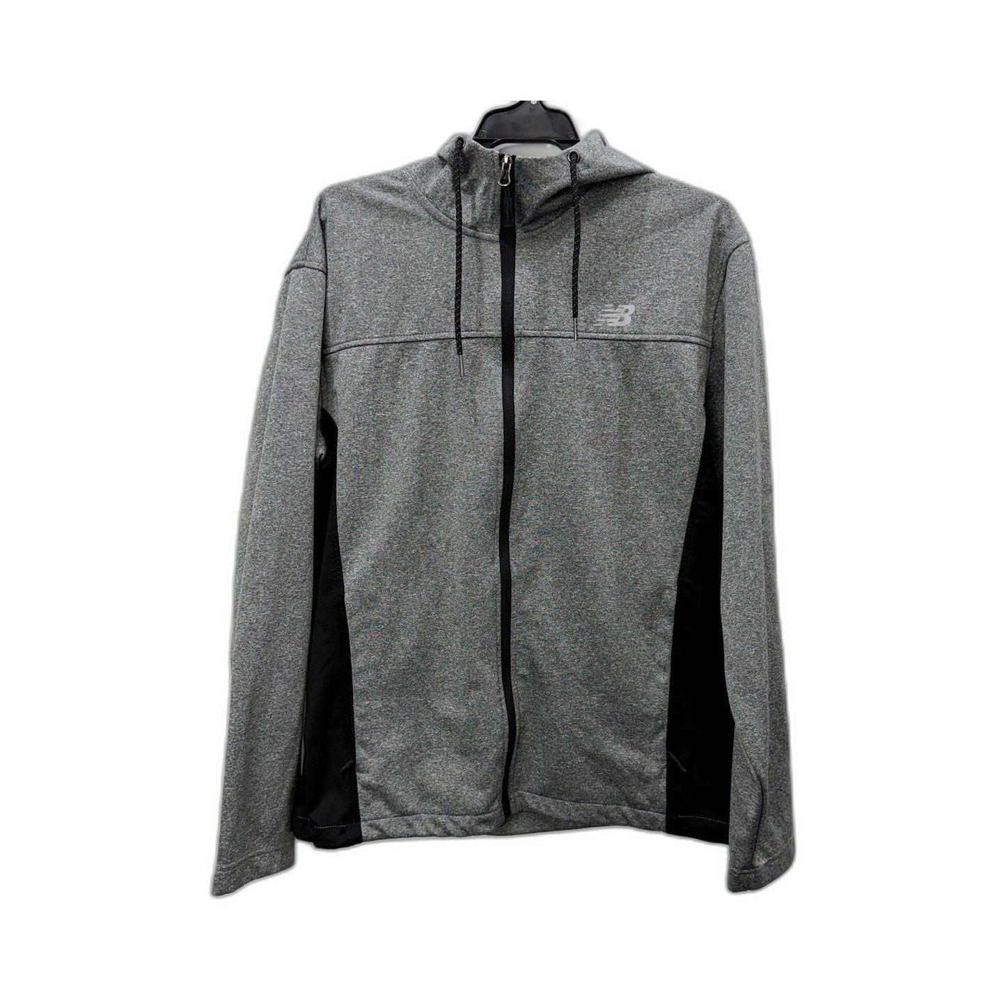 Balance Mens Gray Zipped Hooded Sweatshirt - Casual Pullover Size Small