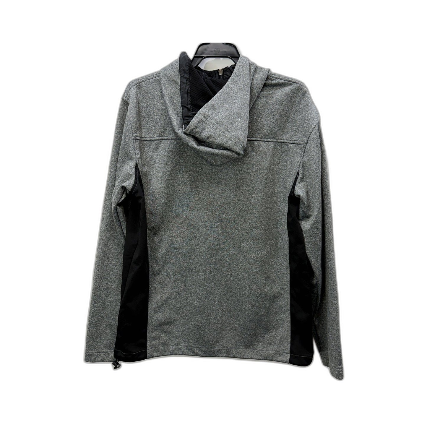 Balance Mens Gray Zipped Hooded Sweatshirt - Casual Pullover Size Small