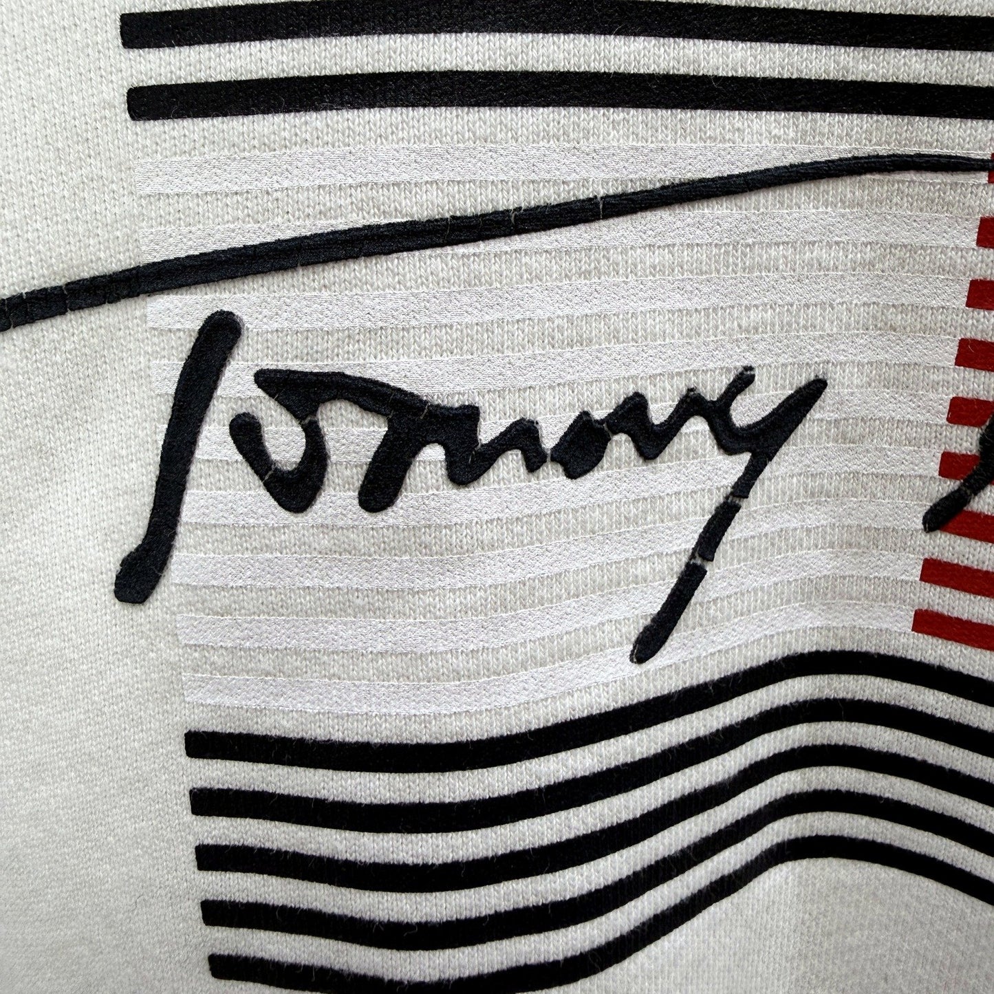 Tommy Hilfiger Womens Cotton Pullover Sweatshirt in White, XL Size