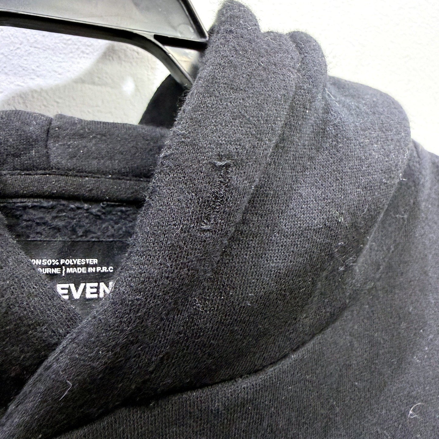 Elite Eleven Mens Pullover Hoodie Black Oversized Hooded Sweatshirt Size XL