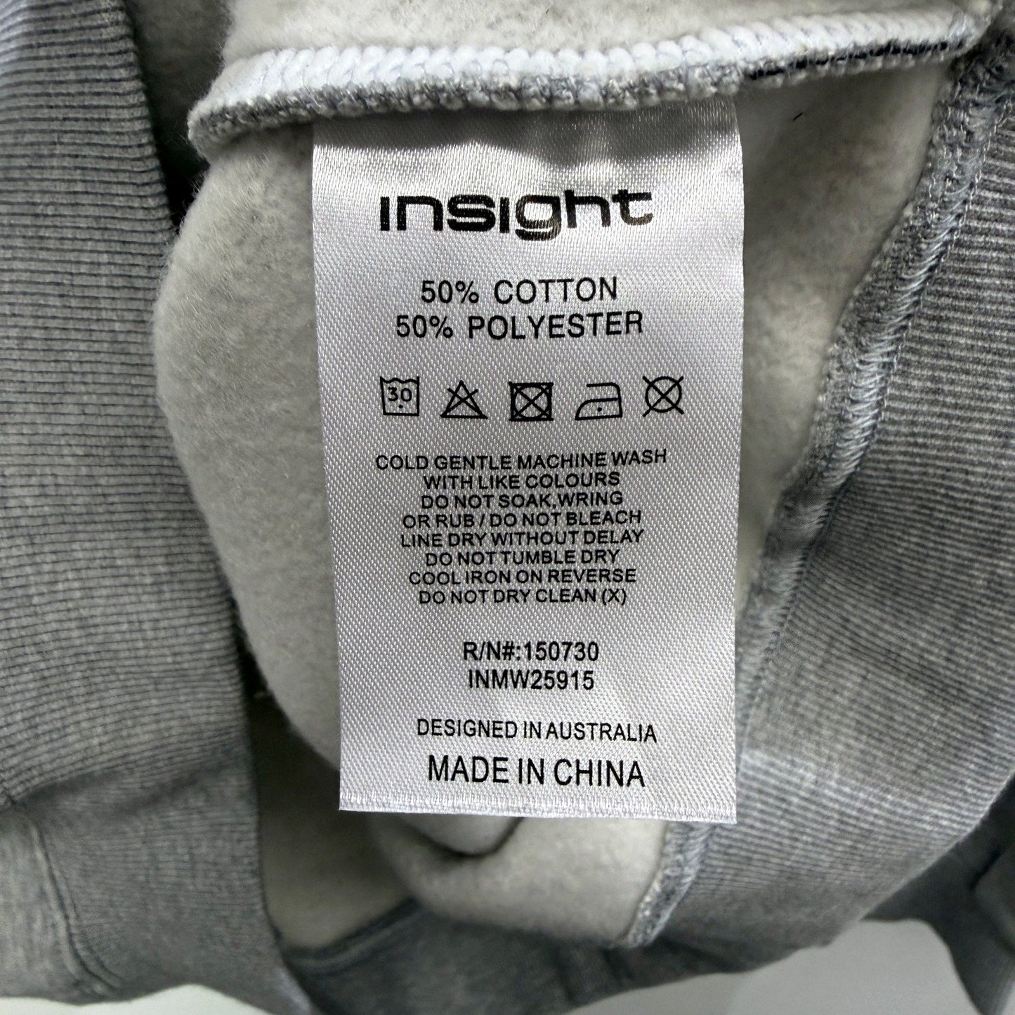 Insight Mens Gray Pullover Sweatshirt - Comfortable Crew Neck in Size 2XL