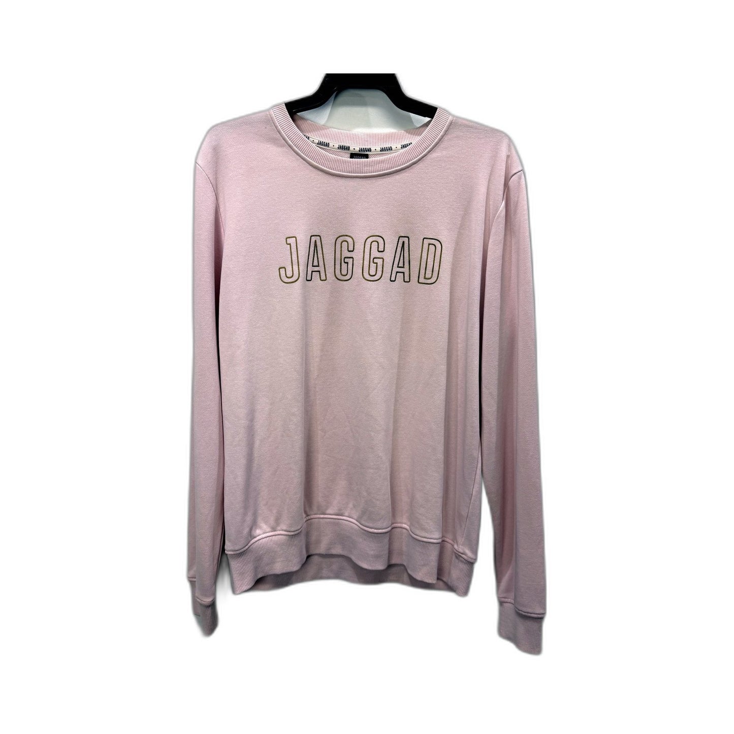 Jaggad Womens Light Pink Pullover Sweatshirt Comfortable Casual Size M
