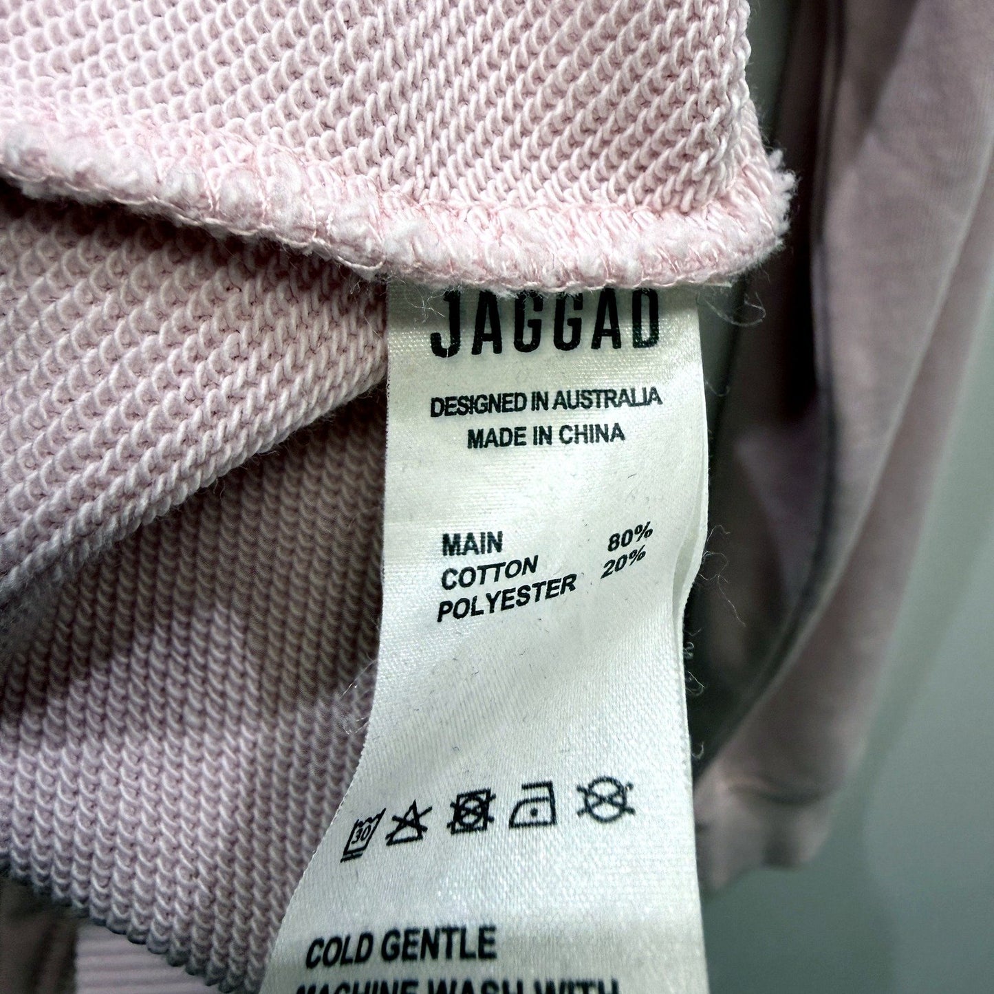 Jaggad Womens Light Pink Pullover Sweatshirt Comfortable Casual Size M