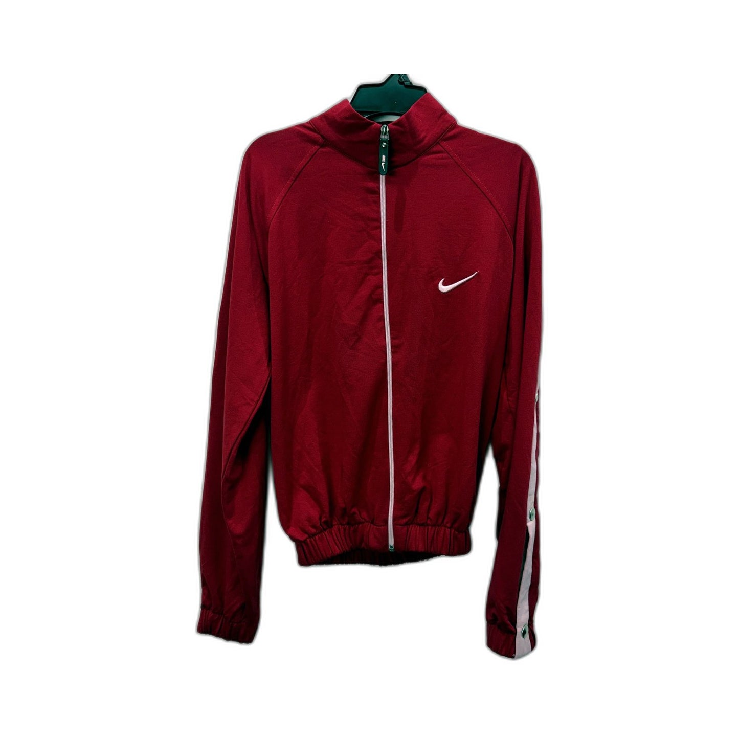 Nike Womens Pullover Cropped Jacket Red and Pink Stylish Comfortable Size S