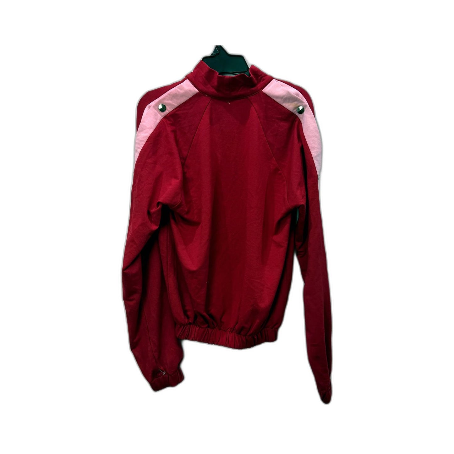 Nike Womens Pullover Cropped Jacket Red and Pink Stylish Comfortable Size S