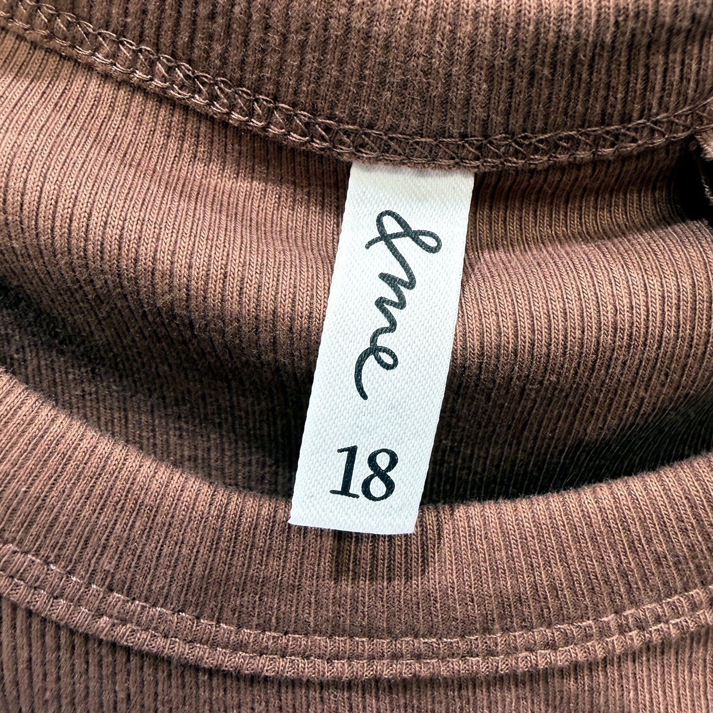 & Me Womens Ribbed Knit Pullover Tank Top in Brown by , Size 18