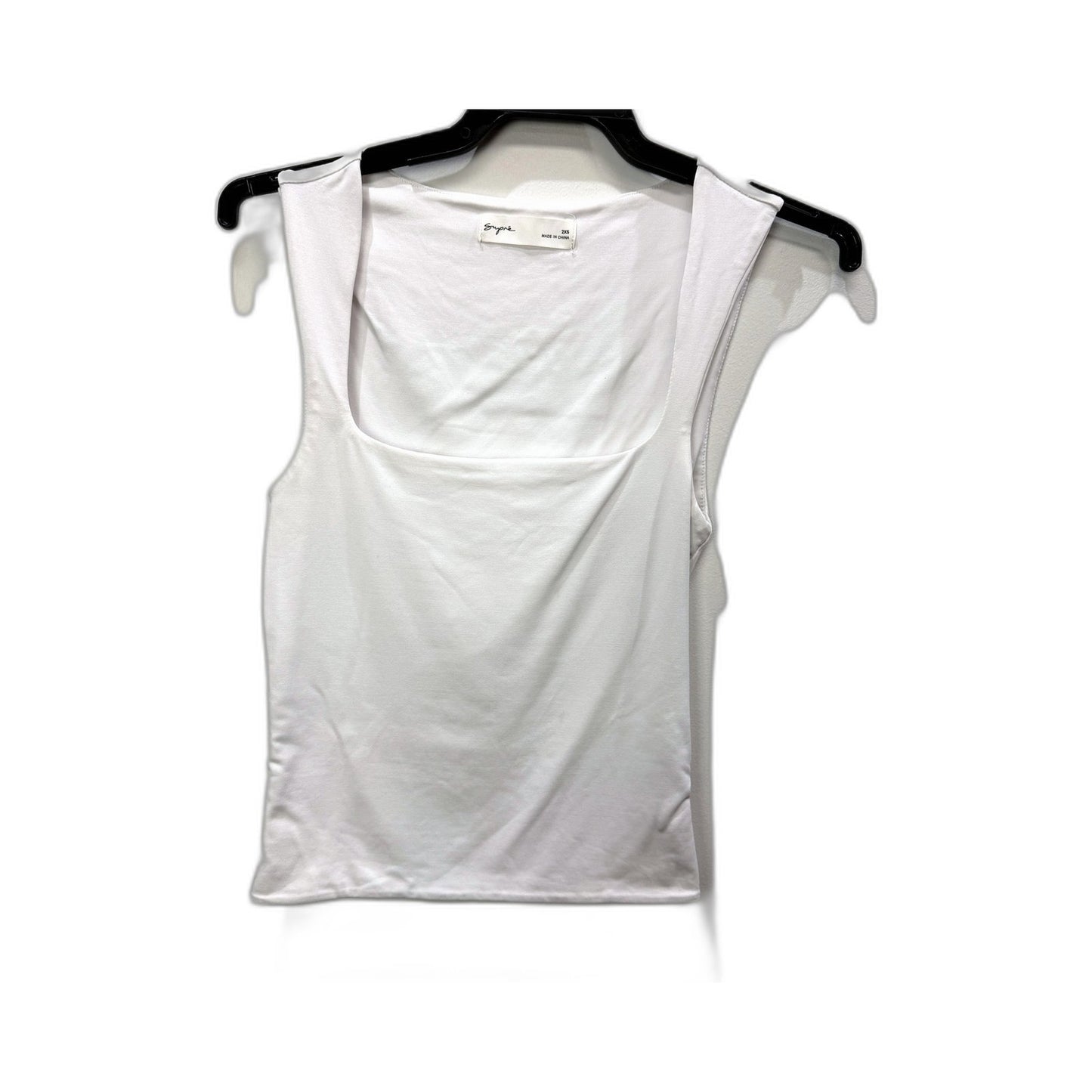 Supre Womens Soft Cotton Pullover Sweatshirt in White, Size 2XS