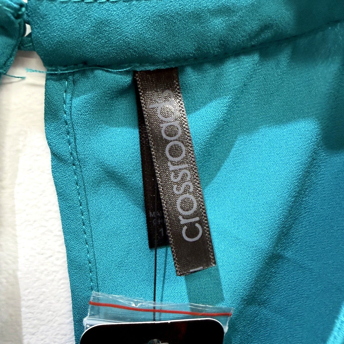 Crossroads Womens Midnight Garden Bright Teal Tank Top Size 18 NEW