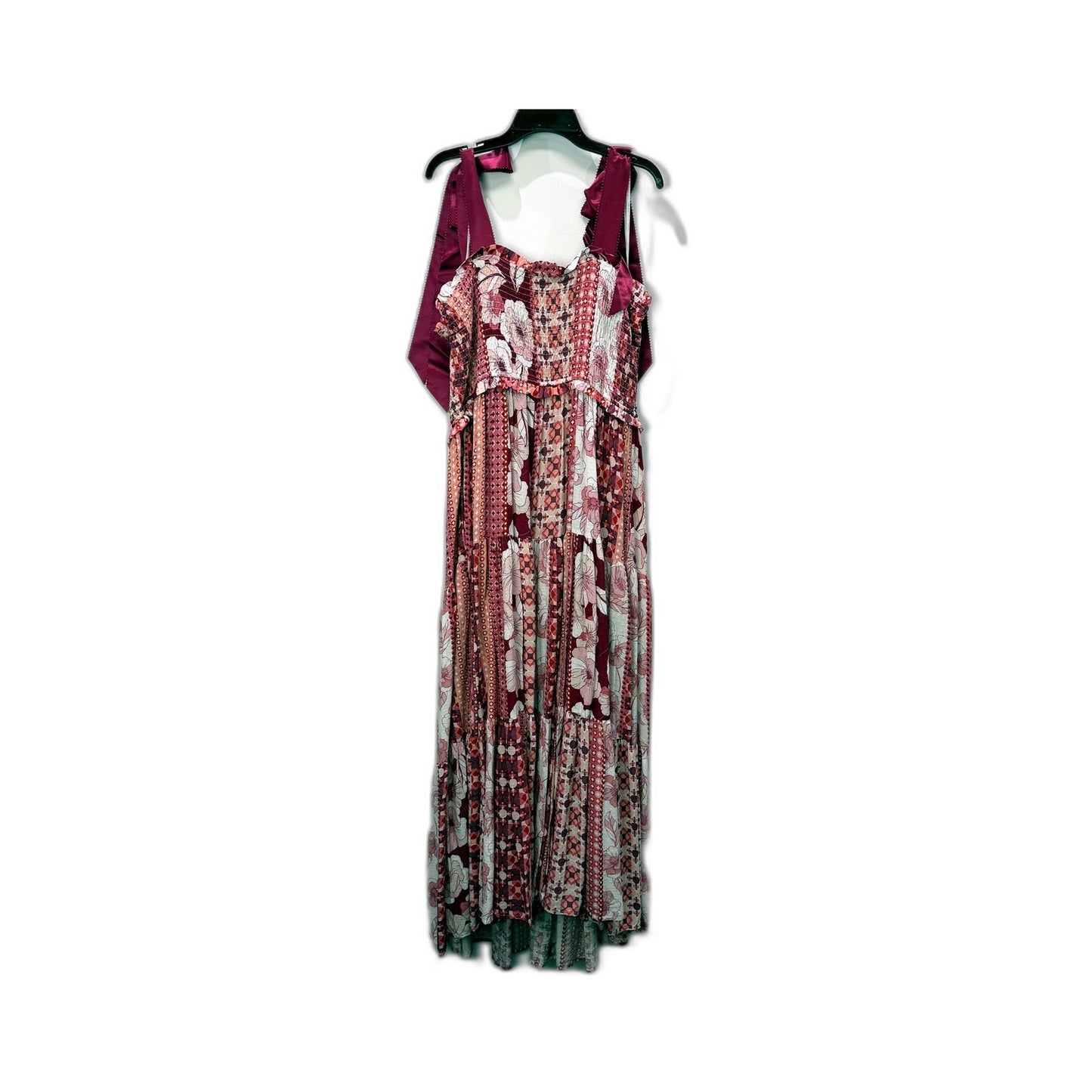 City Chic Womens Cosmopolitan P Floral Maxi Dress in Multi Color & Size M NEW