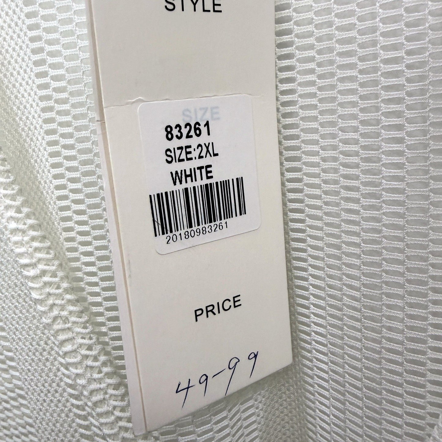 Lilla Womens Sleeveless Open Front Cardigan White Cotton Elastane Size 2XL NEW
