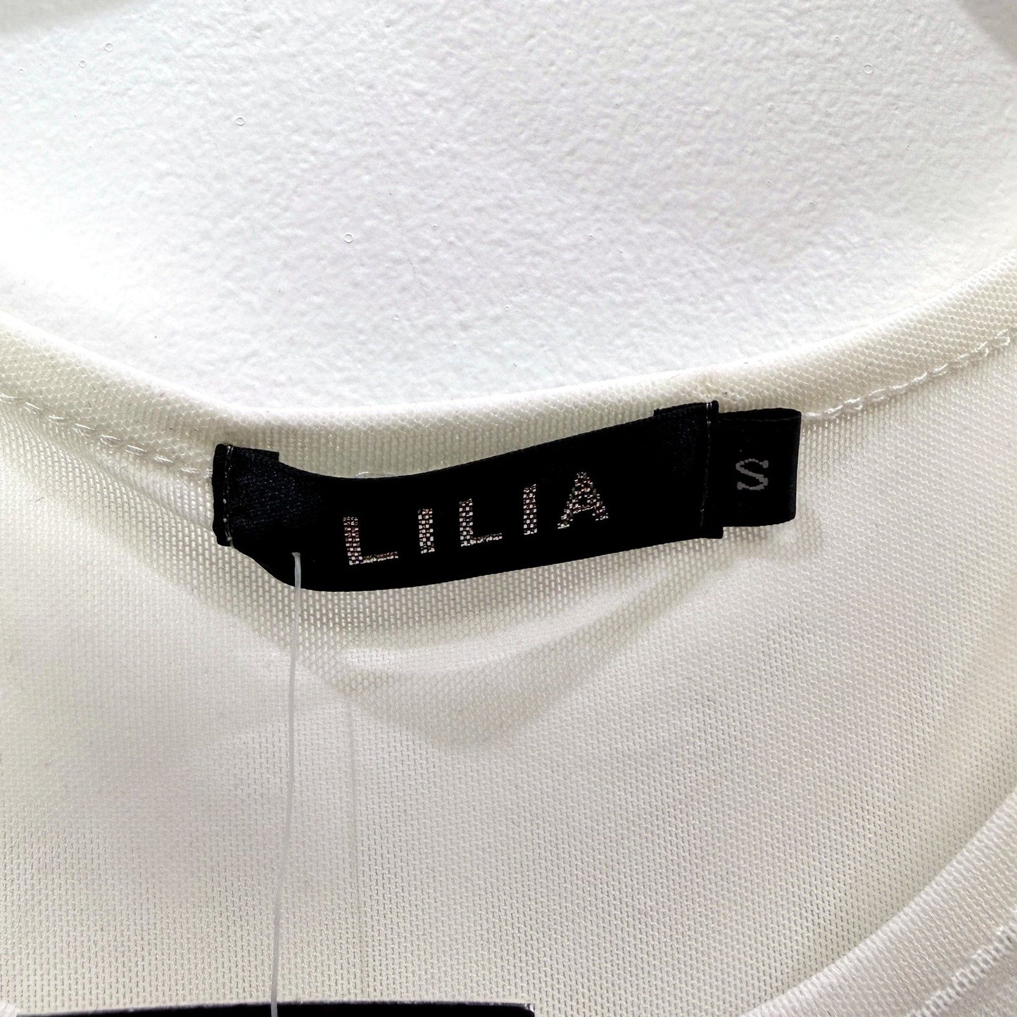 Lilia Womens Pleated Pullover Dress Long Sleeve Cinched Waist White Size S NEW