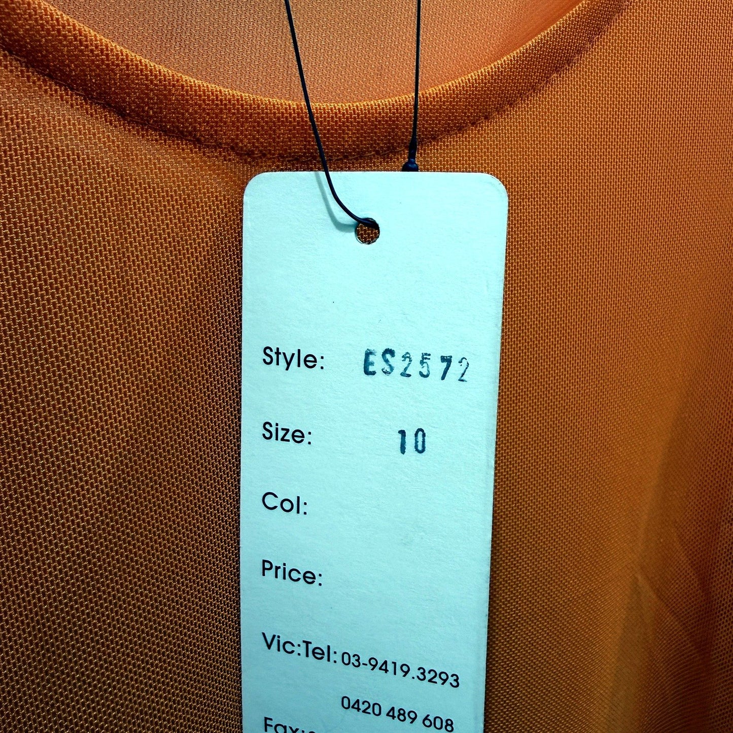 Eversun Womens Mesh Shear Shirt Pullover Sweatshirt in Orange Size 10 NEW