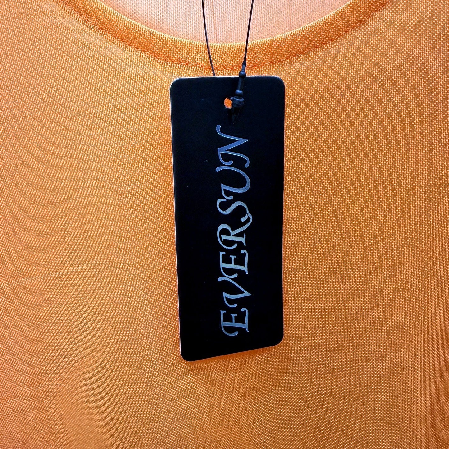Eversun Womens Mesh Shear Shirt Pullover Sweatshirt in Orange Size 10 NEW