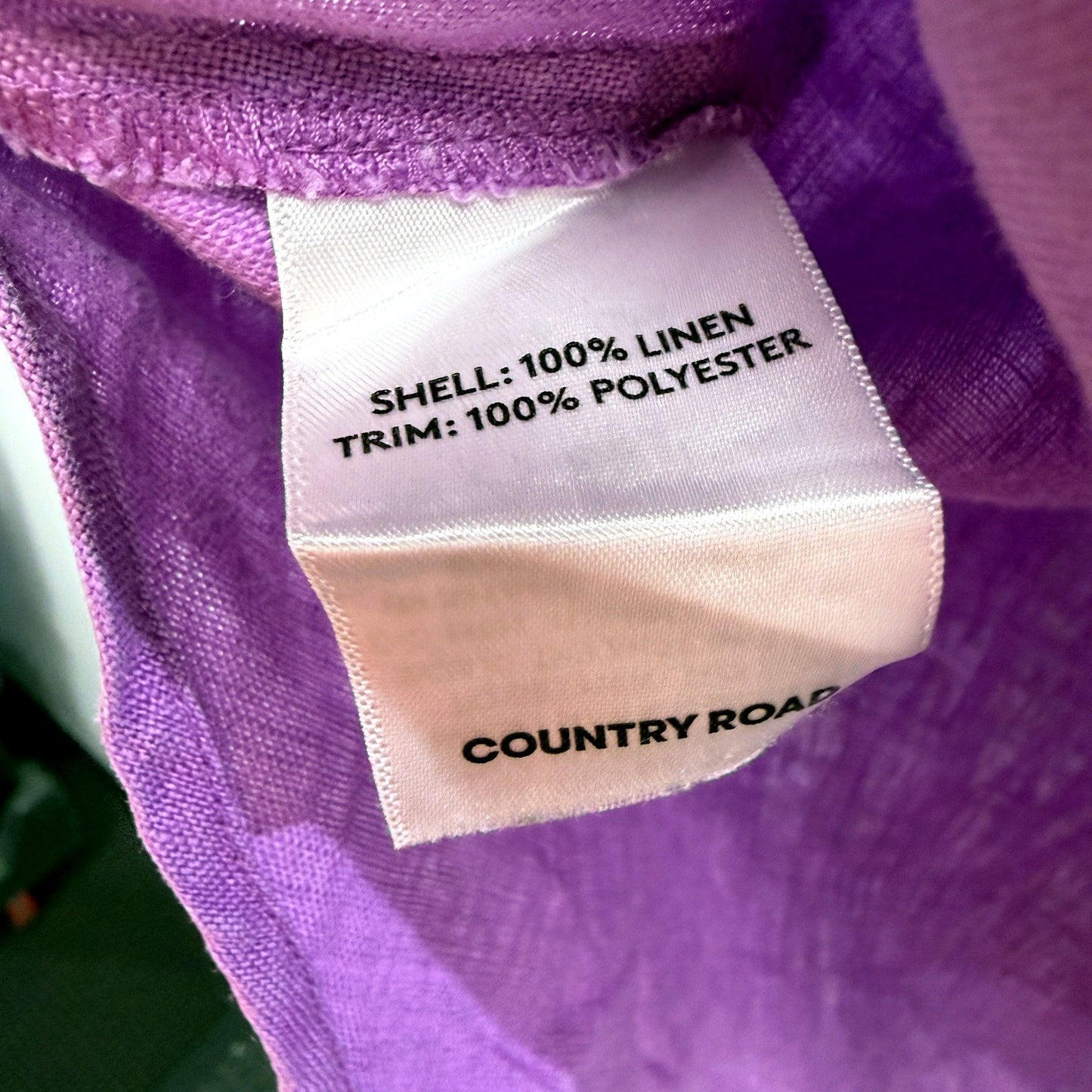 Country Road Womens Purple Peasant Blouse Size 16 - Relaxed Boho Style