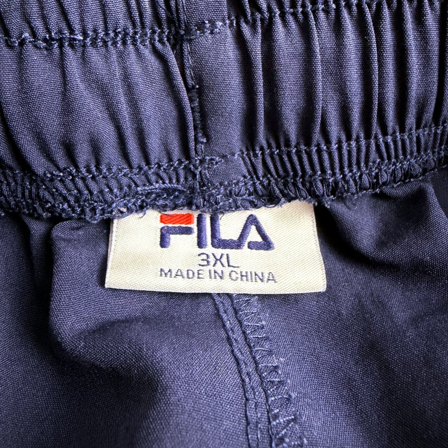 Fila Mens Athletic Workout Shorts in Navy Blue, Size 3XL