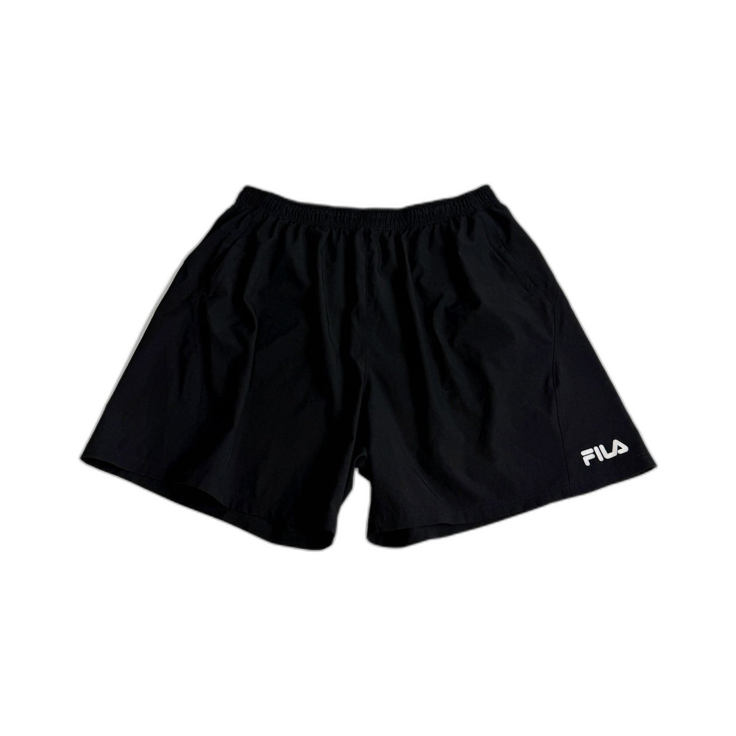 Fila Mens Athletic Gym Workout Shorts in Black 3XL Size