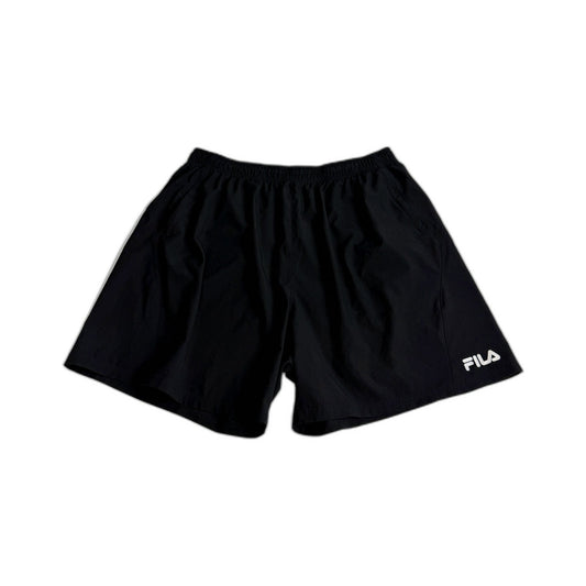 Fila Mens Athletic Gym Workout Shorts in Black 3XL Size