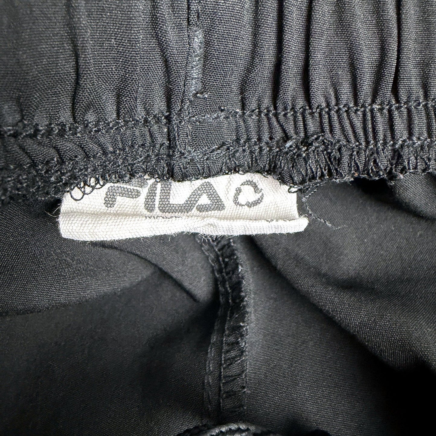 Fila Mens Athletic Gym Workout Shorts in Black 3XL Size