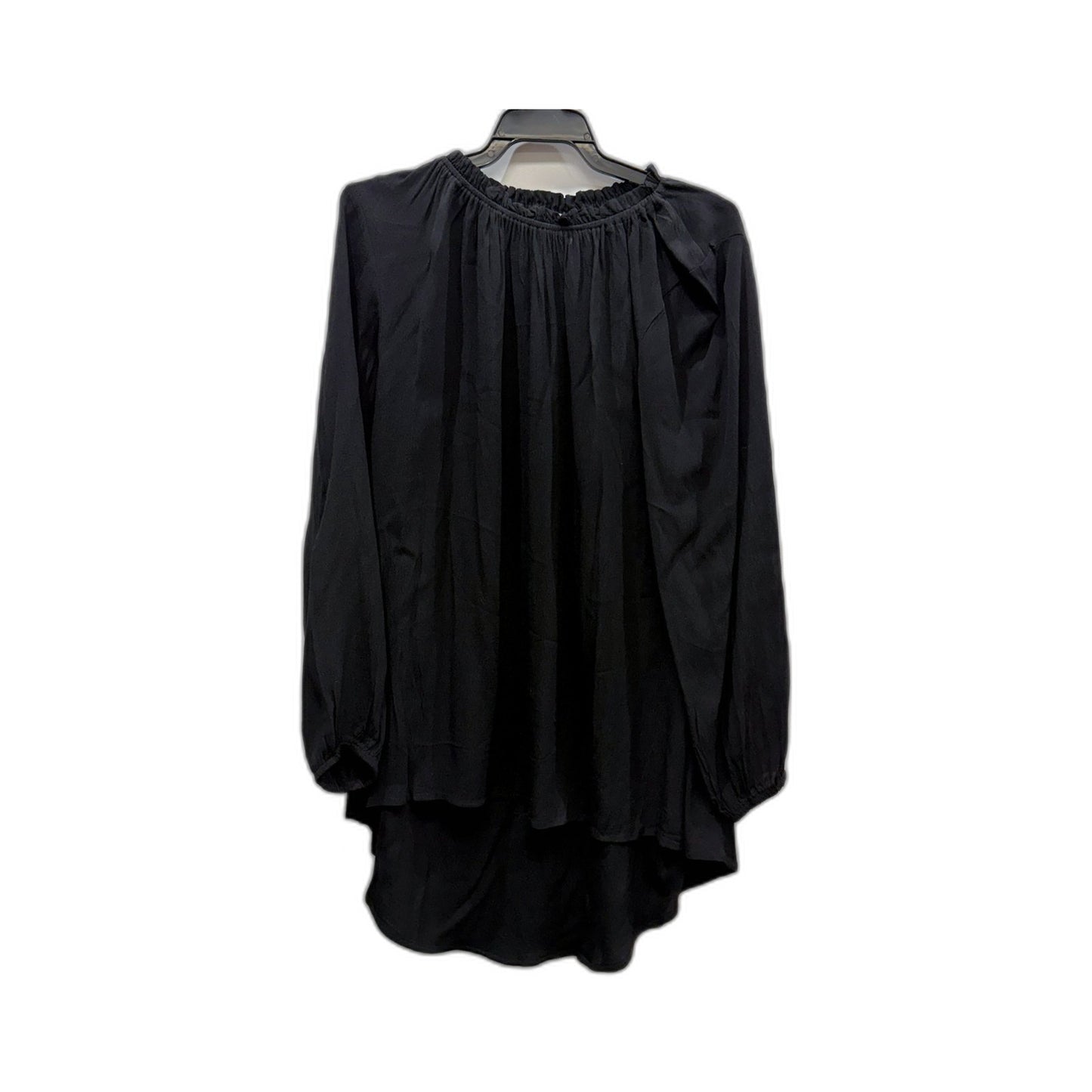 Vine Apparel Womens Loose Flowy Ness Top Blouse in Black, Size S NEW