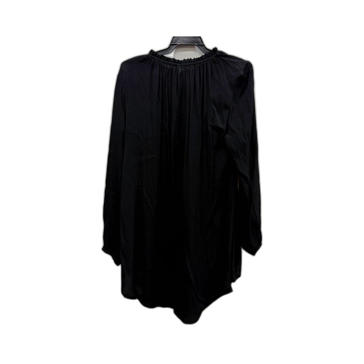 Vine Apparel Womens Loose Flowy Ness Top Blouse in Black, Size S NEW
