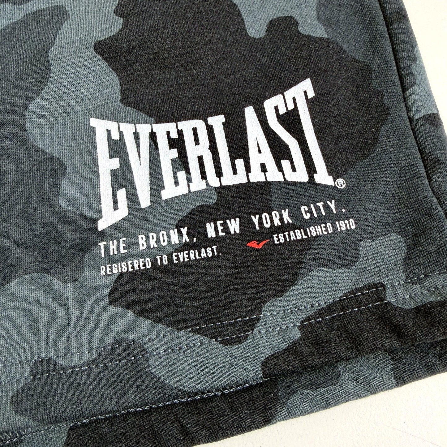 Everlast Mens Camo Shorts Gray Workout Athletic Gym Casual Wear Size XXL