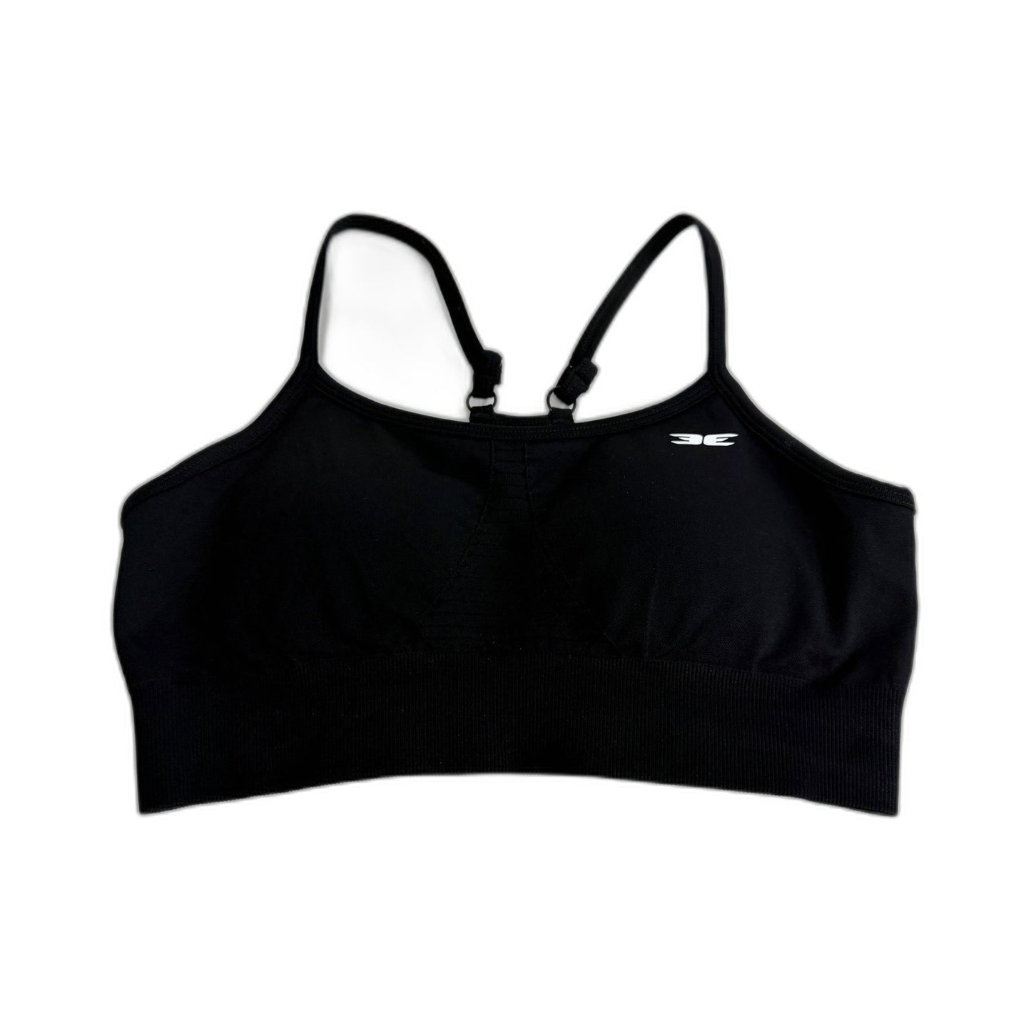 Elite Eleven Black Padded Sports Bra for Women - Activewear XS Size