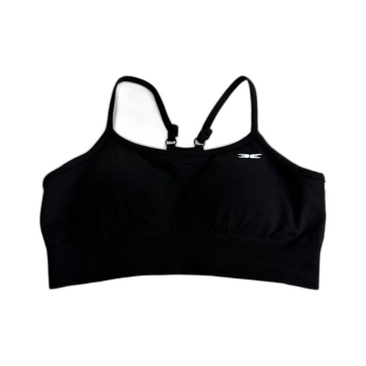 Elite Eleven Black Padded Sports Bra for Women - Activewear XS Size