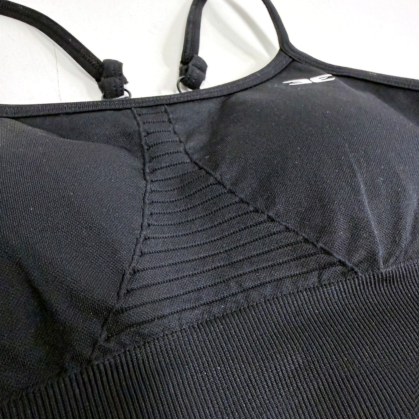 Elite Eleven Black Padded Sports Bra for Women - Activewear XS Size