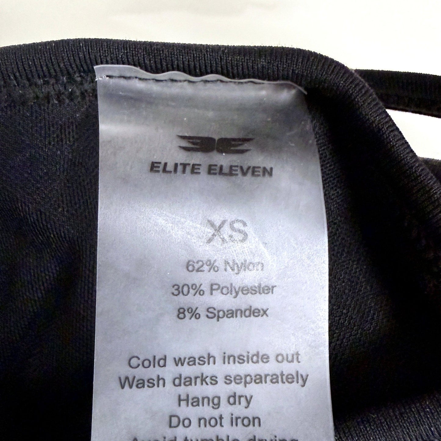 Elite Eleven Black Padded Sports Bra for Women - Activewear XS Size