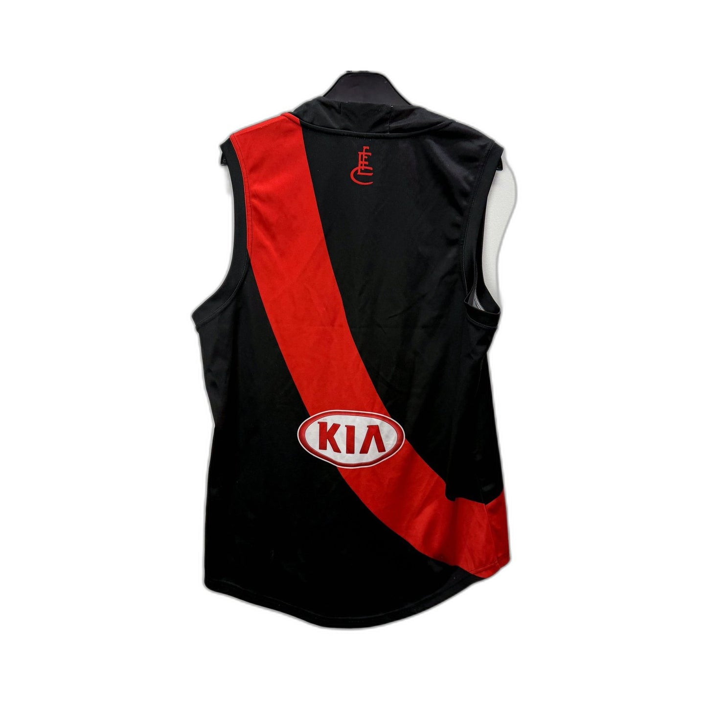 AFL Mens Australian Rules Football Essendon Jersey in Black & Red, Size L