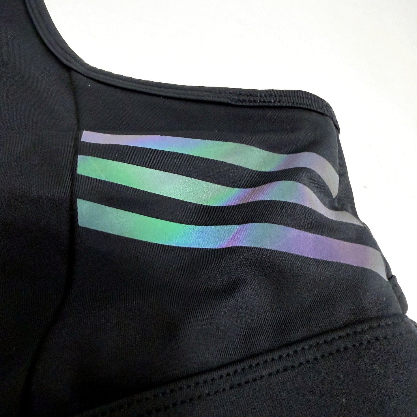 Deezi Womens Sports Bra Black Supportive Breathable Workout Top Size XL