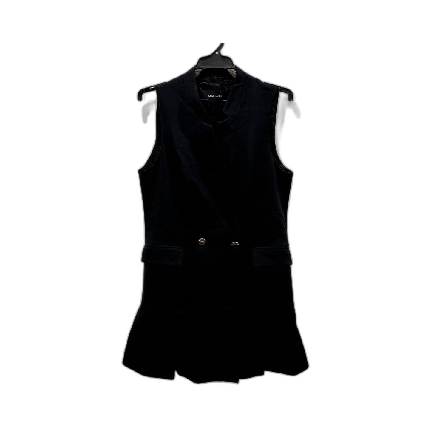 Zara Basic Womens Sleeveless Dress Black Versatile Wardrobe Essential Size M