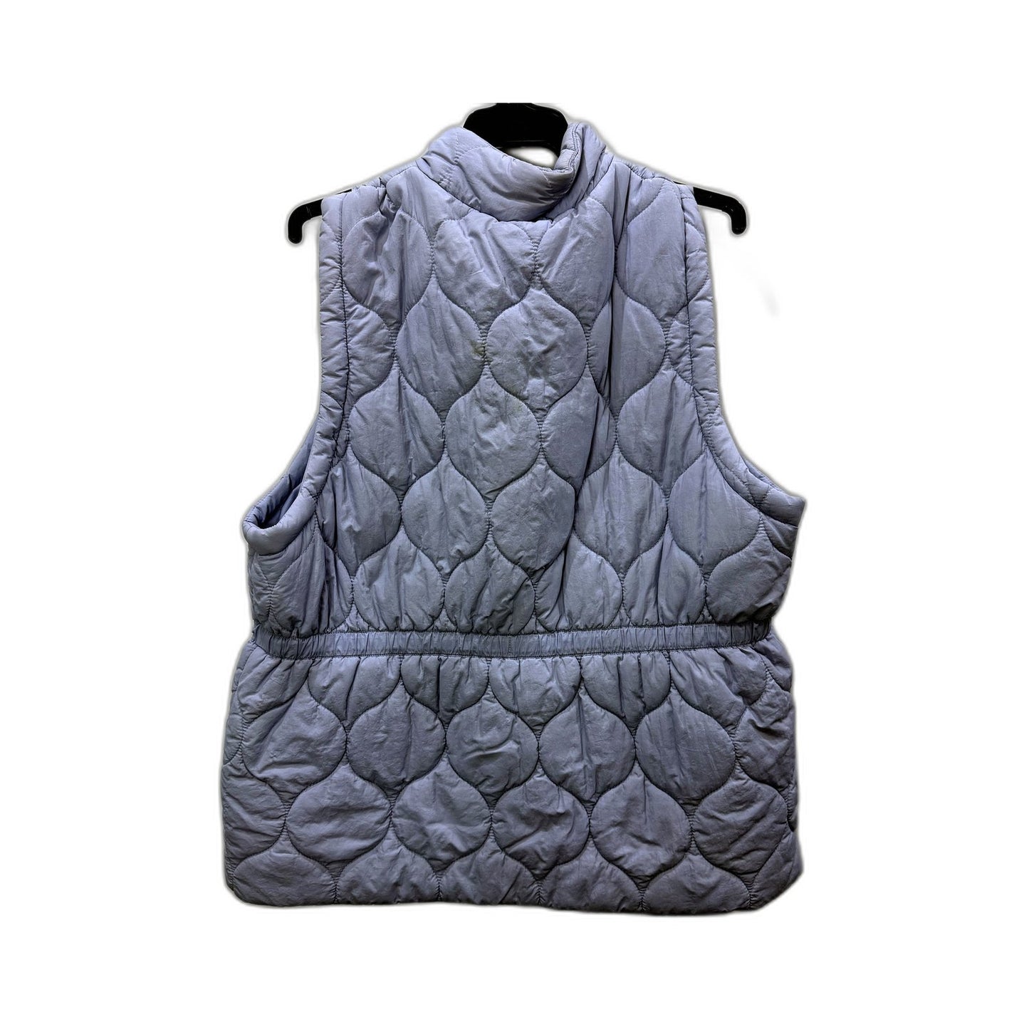 Quilted Womens Insulated Puffer Vest in Light Blue, Size XL