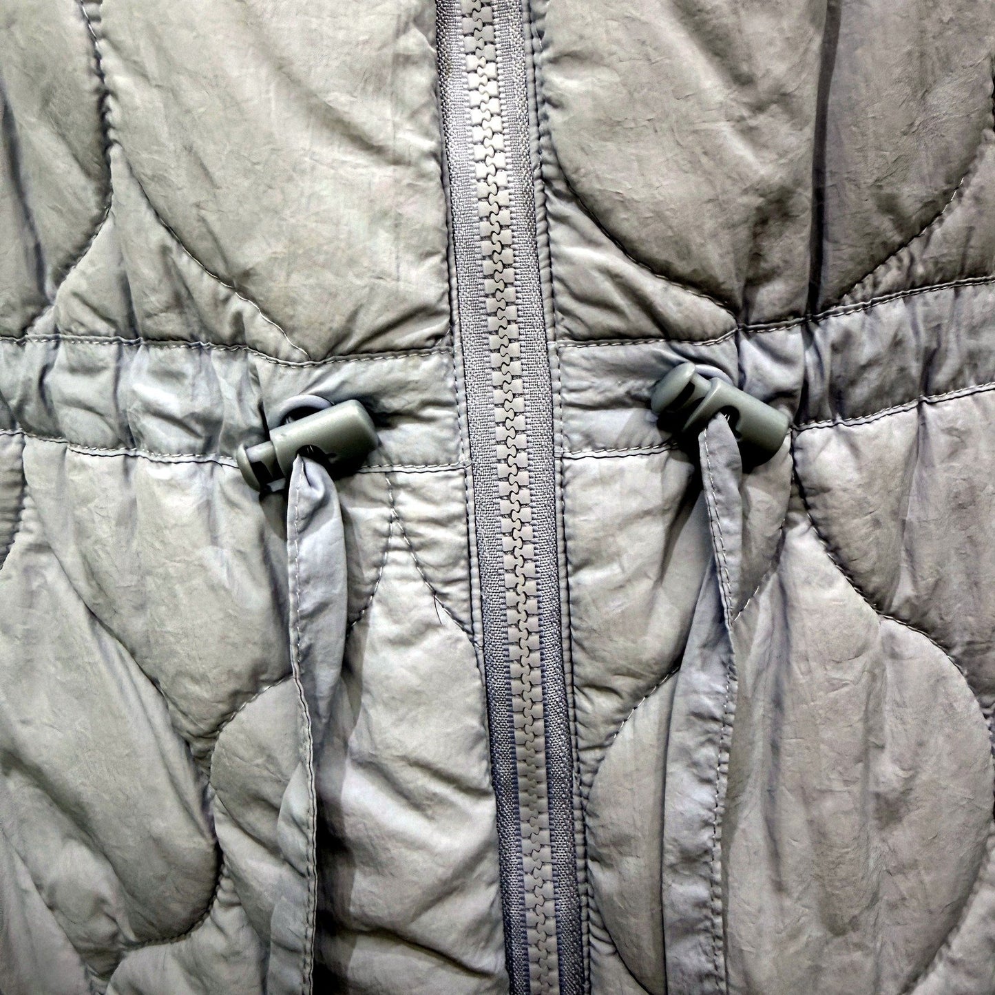 Quilted Womens Insulated Puffer Vest in Light Blue, Size XL