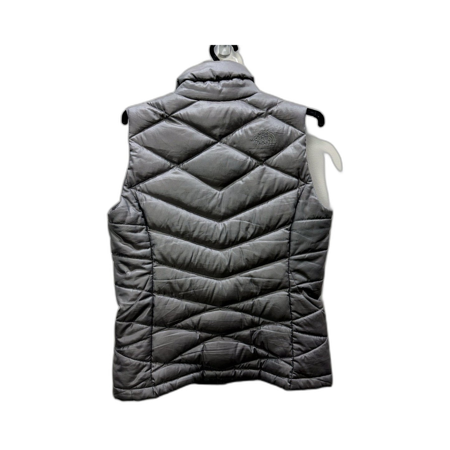 The North Face Womens Puffer Vest Gray Insulated Down Lightweight Size S