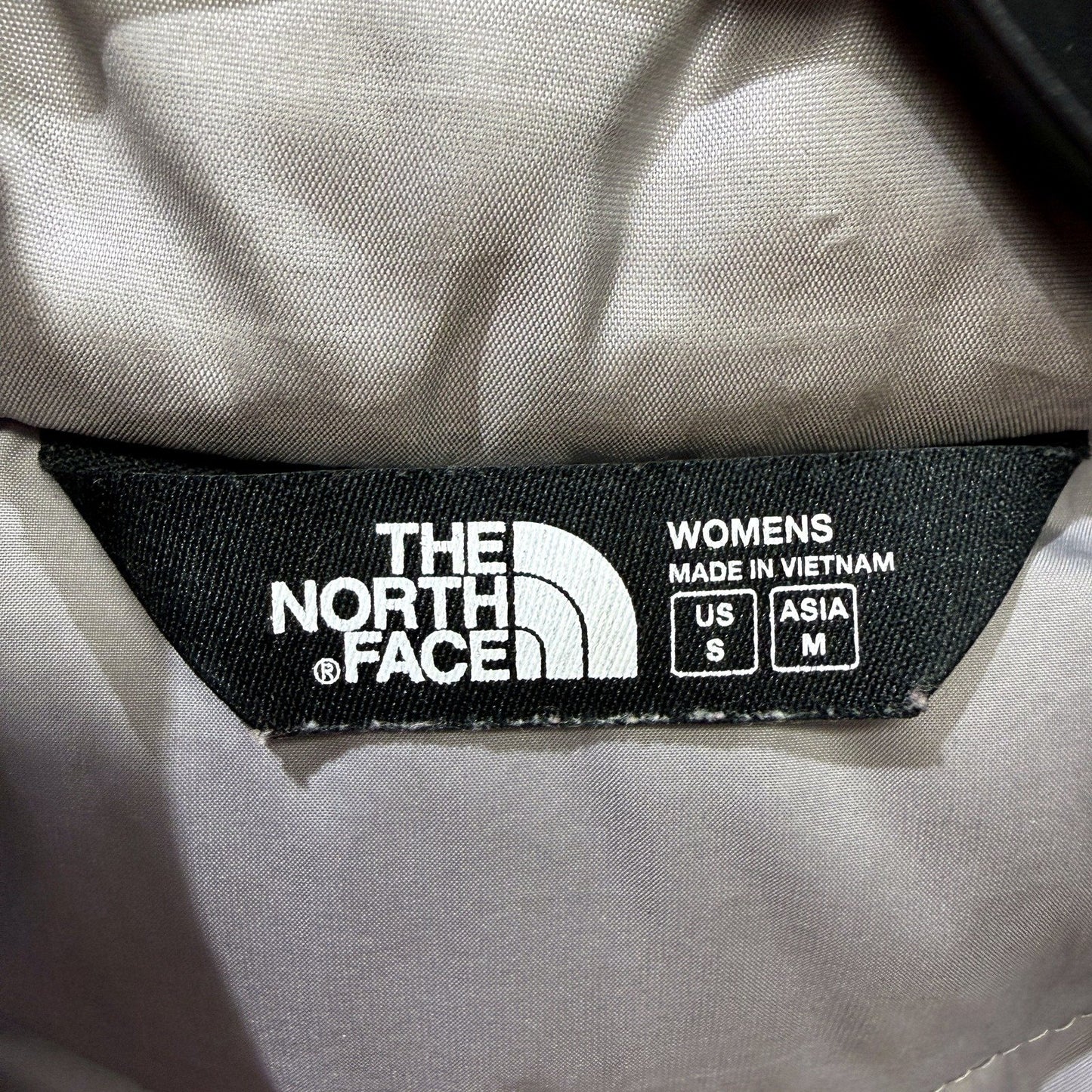 The North Face Womens Puffer Vest Gray Insulated Down Lightweight Size S