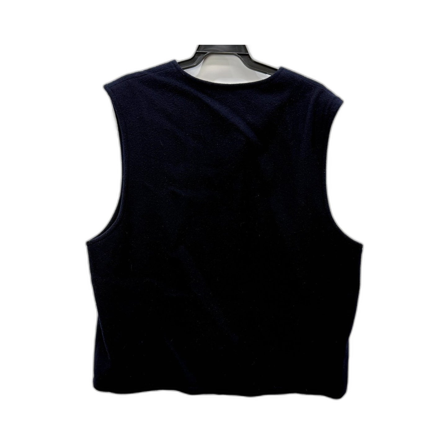 Blazer Mens Navy Wool Blend Vest for Extra Large Size